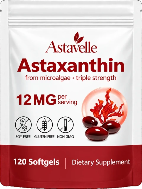 Astavelle Astaxanthin 12 mg, 120 softgels